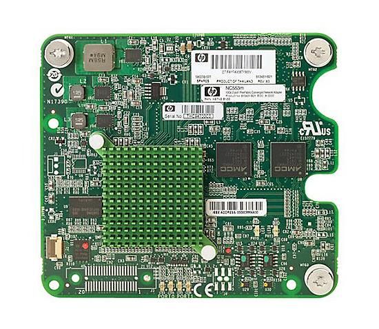 617728-001 - HP NC525M PCI Express 2-Port FlexFabric 10GbE Mezzanine Gigabit Ethernet Server Adapter for HP ProLiant c-Class BladeSystem
