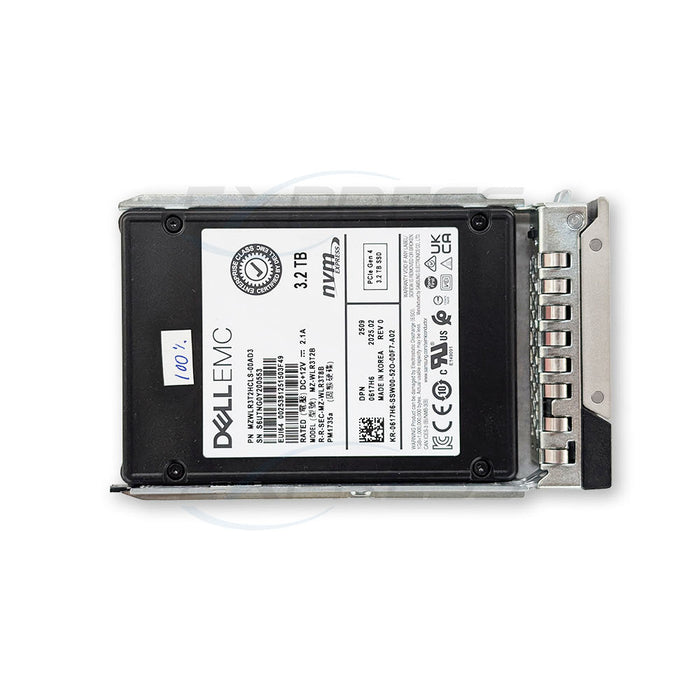 617H6 - 2.5" 3.2TB NVMe (G4) MU SSD | Dell Refurbished Drives