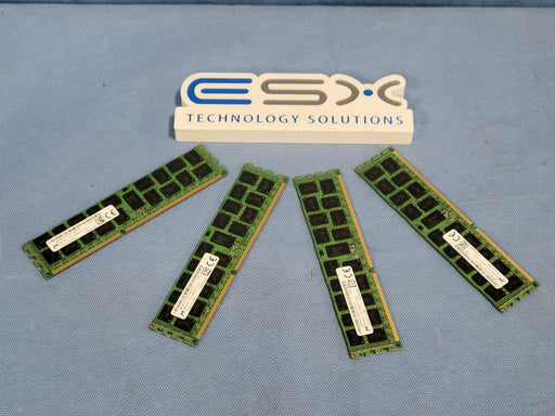 Lot of 4- Micron 8GB 2Rx4 PC3-12800R DDR3 DIMM MT36JSF1G72PZ-1G6K1
