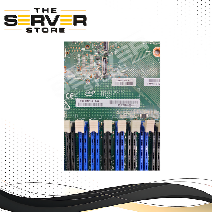 Intel S2600WF (Wolf Pass) Series C628 Dual LGA3647 Socket P ATX Server Motherboard. P/N: H48104-883.
