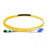 MTP Female to 4 LC UPC Duplex 8 Fibers LSZH OS2 9/125 Single Mode Elite Breakout Cable, Yellow