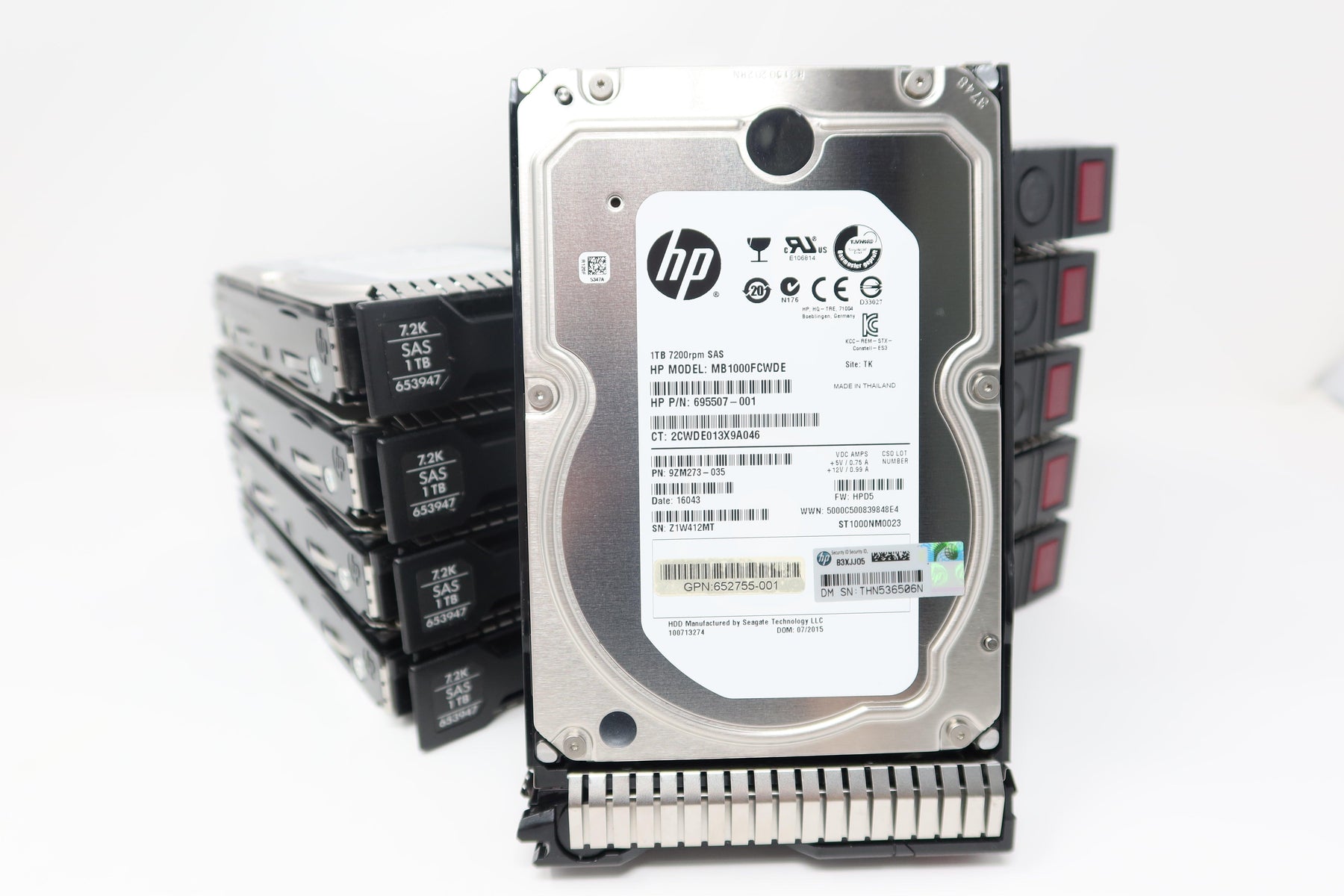 ST1000NM0023, MB1000FCWDE HP 1TB 7.2K 6G SAS 3.5IN (Lot of 5pc)