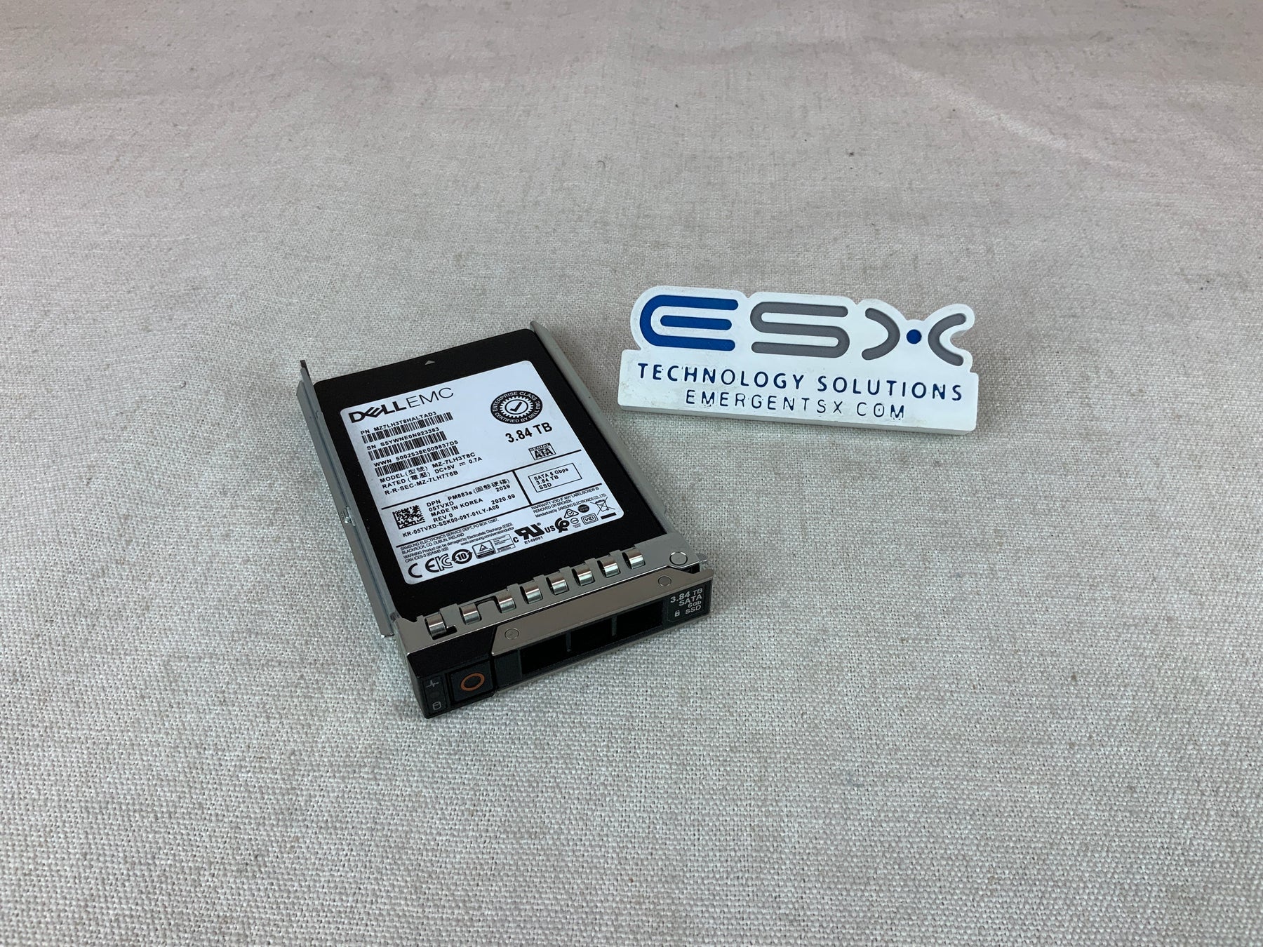 Dell 5TVXD 3.84TB 6Gb/s 2.5" SATA Read Intensive SSD MZ7LH3T8HALTAD3 14G 99%+