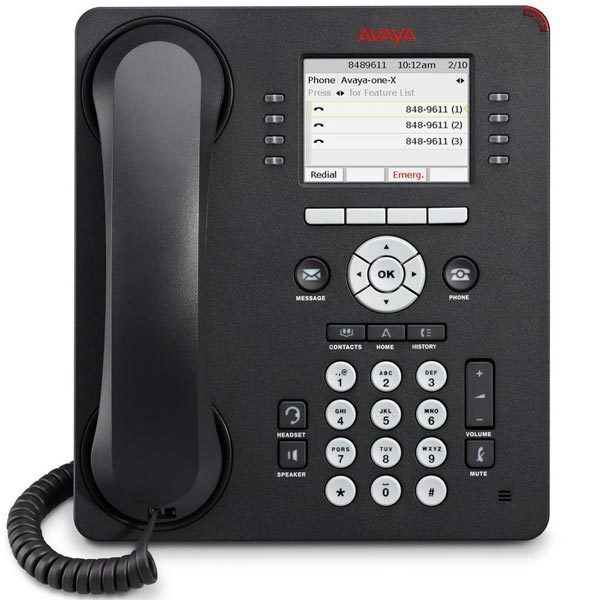 700504845 - Avaya 9611G 8-Lines Dual-Port Ethernet 2.8-inch LCD IP Phone
