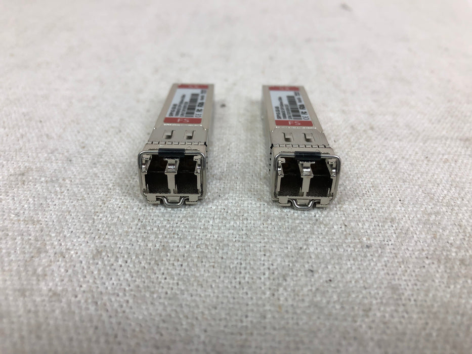 Lot of 2 Fiberstore SFP1G-SX-85 1000BASE-SX SFP Mini-GBIC Transceiver Module