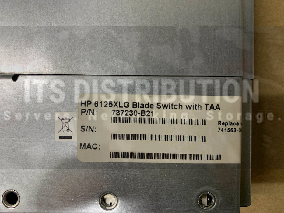 741563-001 I HP 6125XLG - 800G Ethernet Blade Switch