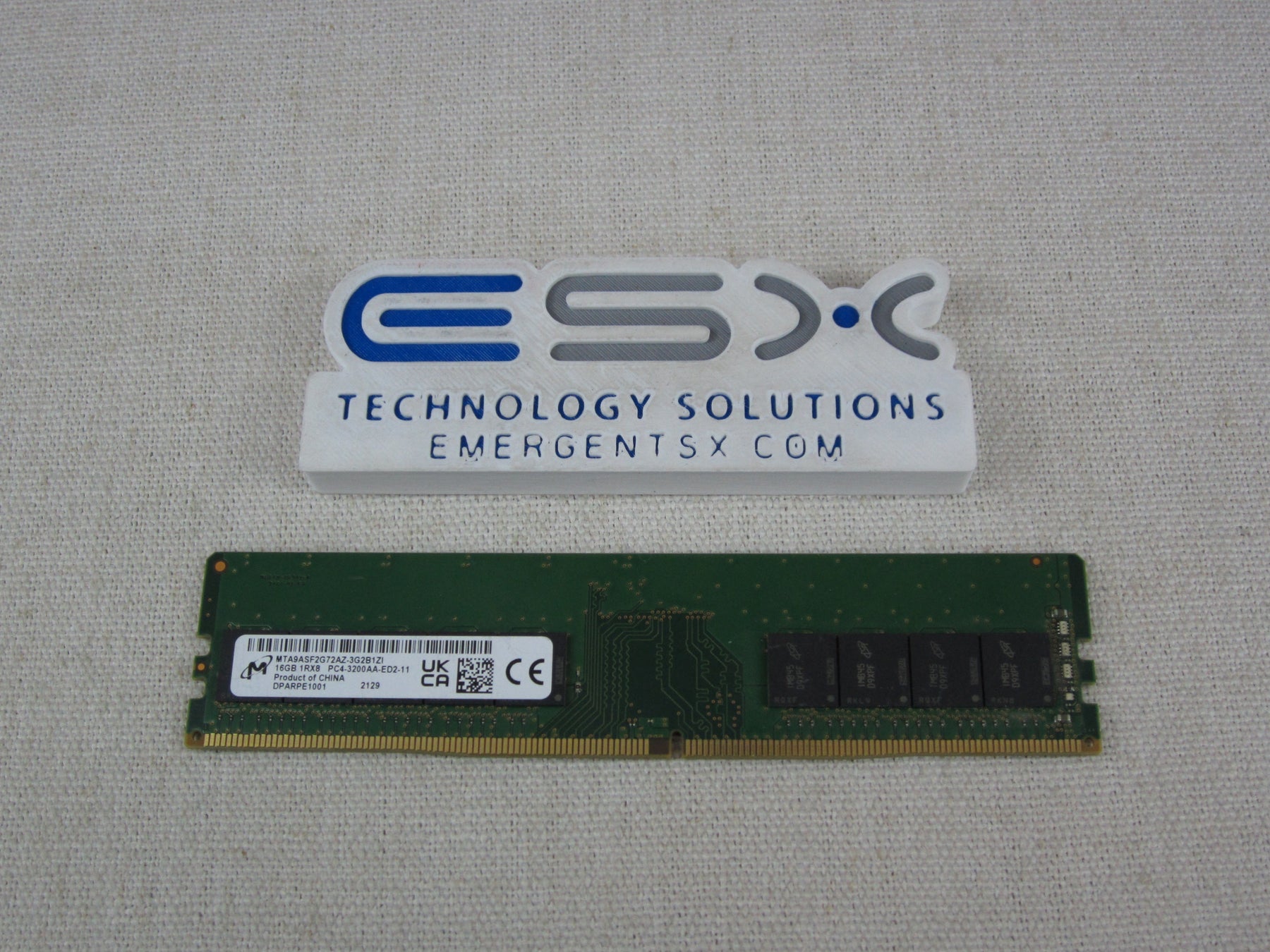 Micron MTA9ASF2G72AZ-3G2 16GB 1Rx8 PC4-3200AA DDR4 ECC UDIMM