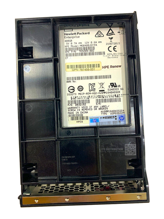 797289-B21 I HP 400 GB 3.5" Internal Solid State Drive with Tray 797539-001