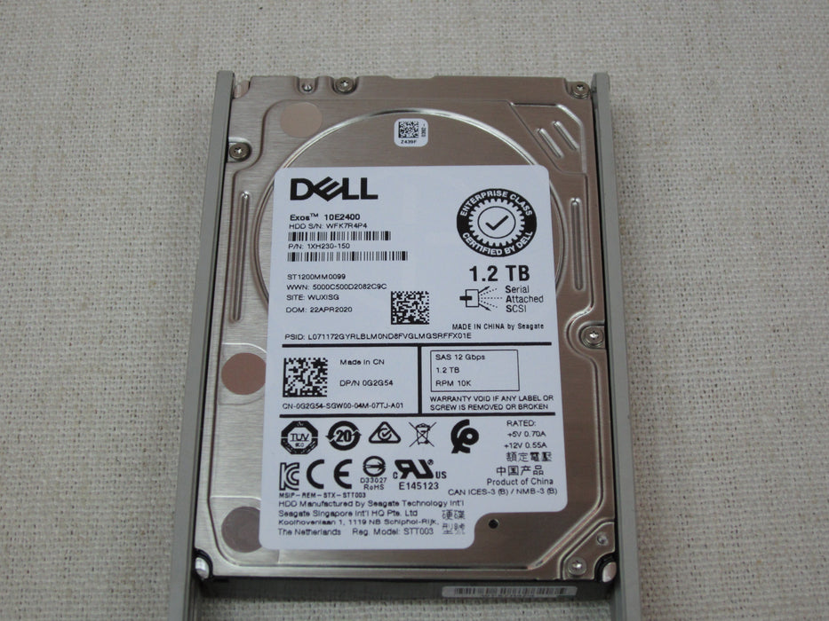 Dell G2G54 1.2TB 10k 12Gb/s 2.5" SAS Hard Drive Seagate ST1200MM0099