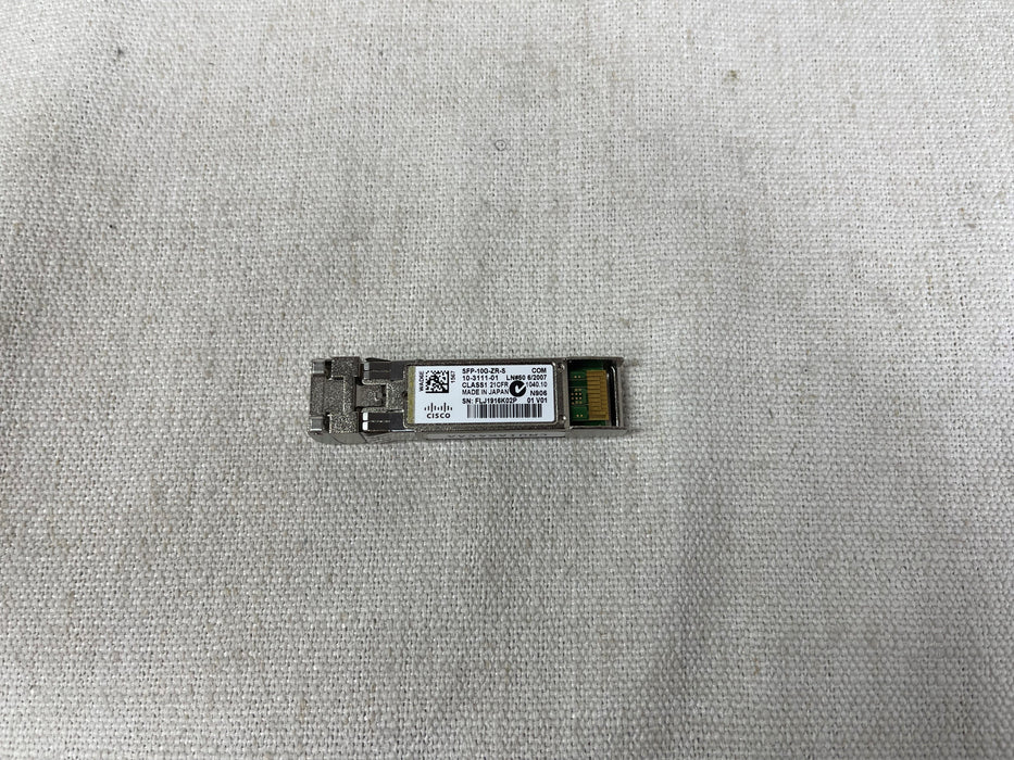 Genuine Cisco SFP-10G-ZR-S 10GBASE-ZR SFP Transceiver Module