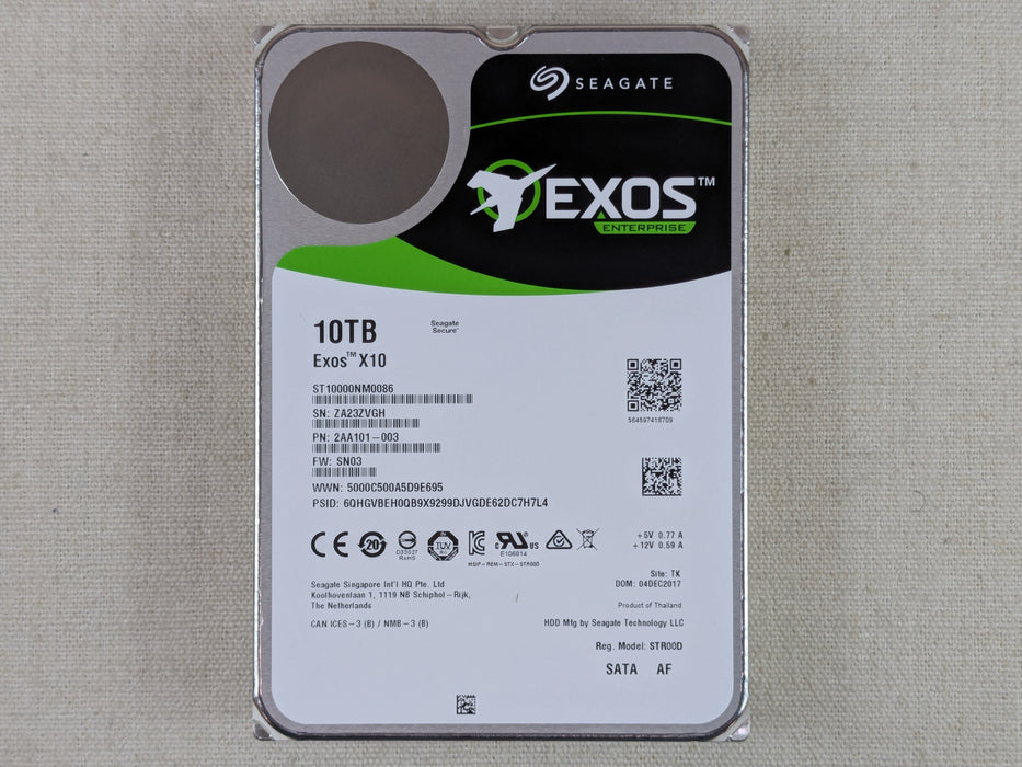 8-24 bad sectors Seagate ST10000NM0086 Exos 10TB 7.2k 6Gb/s 3.5" SATA Hard Drive