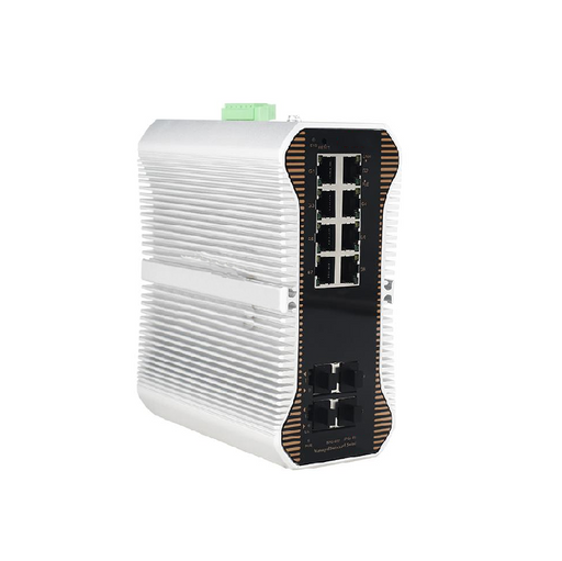 8-Port Gigabit Ethernet L3 Managed Industrial PoE+ Switch, 8 x PoE+ Ports @240W, 4x1/2.5/10Gb SFP+,  -40 to 75°C Operating Temperature, FS IES3100-8TF-P Equivalent