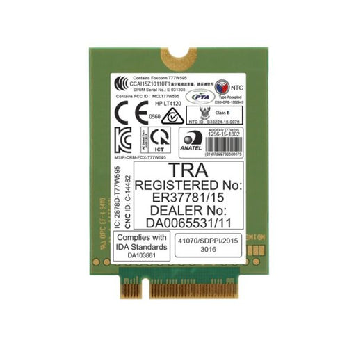 800870-001 - HP LT4120 LTE/EV-DO/HSPA Snapdragon X5 LTE T77W595 WWAN M.2 Wireless Module 150Mbps
