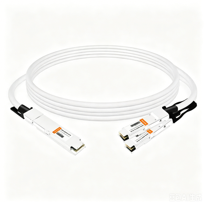 800G InfiniBand NDR Twin-port OSFP to 2x400G QSFP112 Passive Breakout Direct Attach Copper Cable
