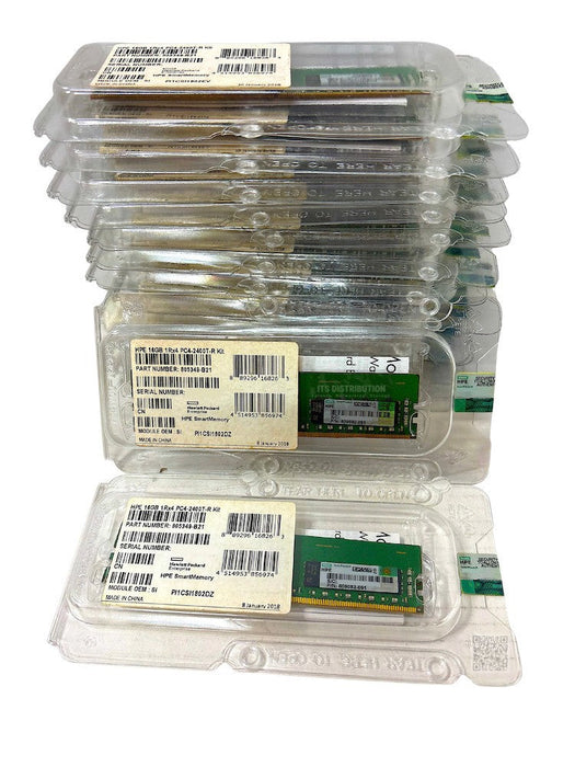 805349-B21 I HPE 16GB 1X16GB Single Rank X4 DDR4-2400 CAS-17-17-17 REG RDIMM NEW