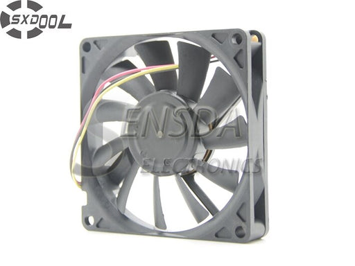 80x80x15mm 12V DC 0.12A 3-Wire Axial Cooling Fan