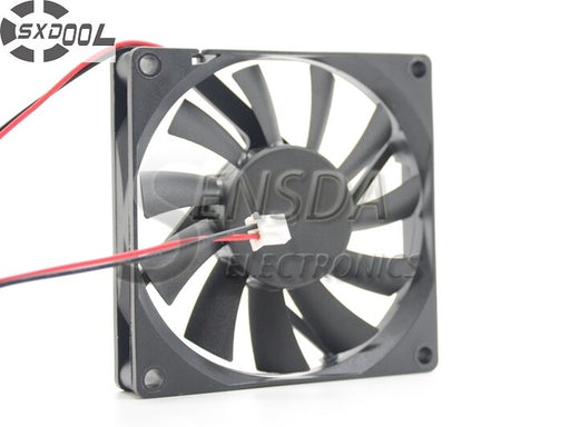80x80x15mm 12V DC 0.22A 2-Wire Axial Cooling Fan