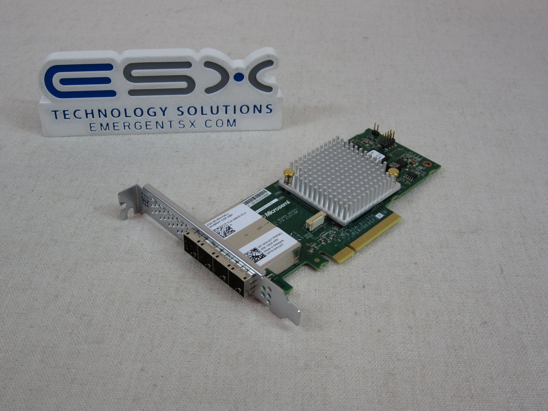 Dell HHJD7 Adaptec ASA-80165H Quad-Port 12Gb/s SAS HBA Full Height