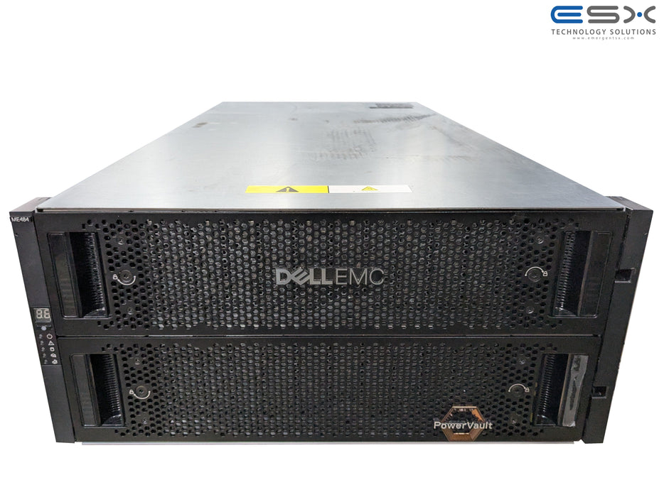 840TB Dell PowerVault ME484 5U Expansion Storage Array- 84x 10TB 7.2k 12Gb/s SAS