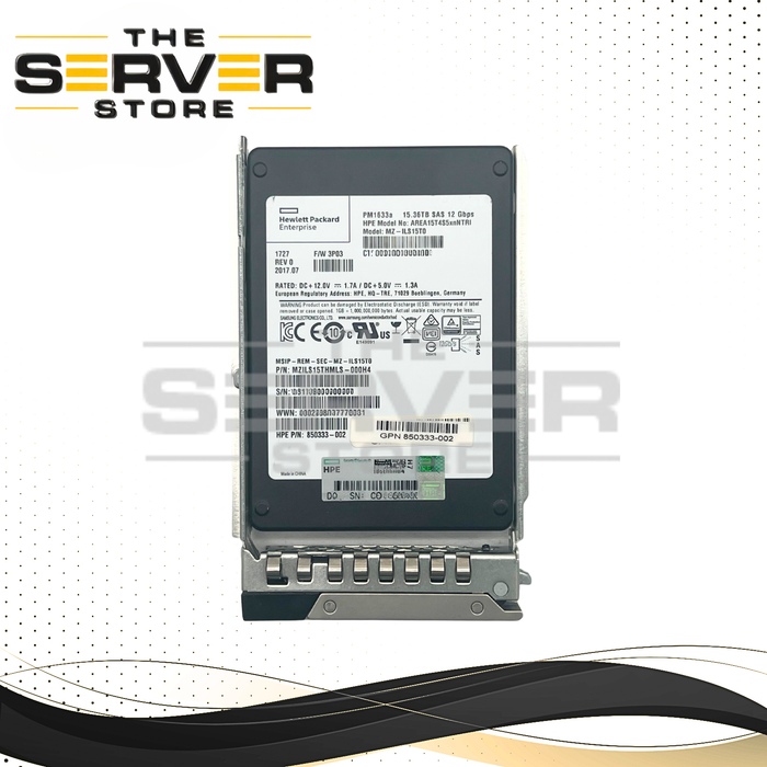 15.36TB Samsung PM1633a 12Gbps SAS SSD MZ-ILS15T0 for Dell PowerEdge R6625/R7625