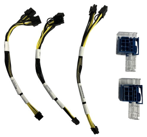 871829-B21 HPE GPU 8-Pin Keyed Cable Kit — 5 Pieces (3 Cables + 2 Adapters) for ProLiant DL380 / DL385 / DL580 Gen10