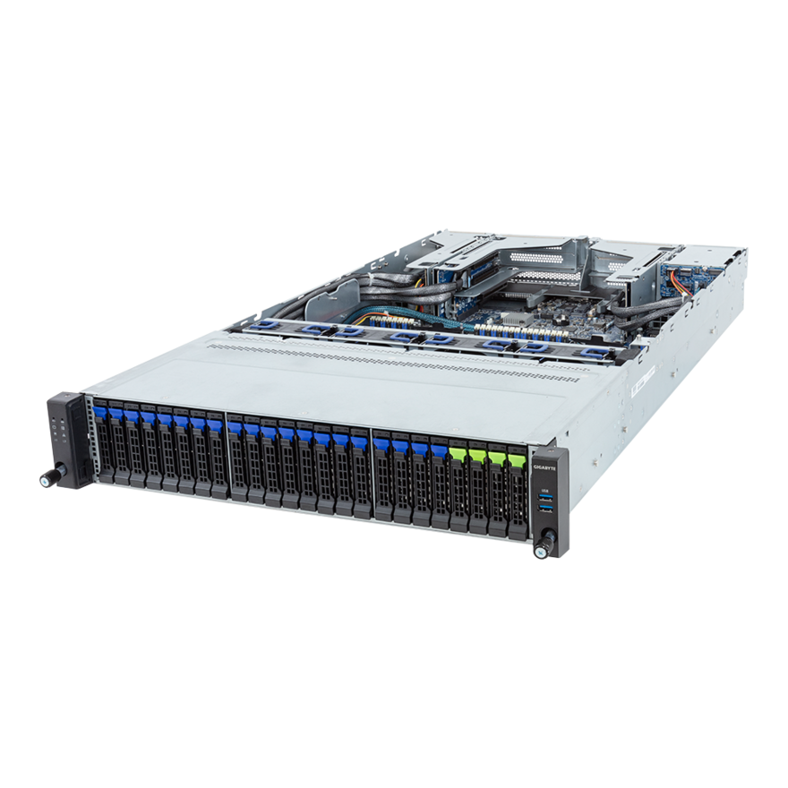 GIGABYTE R283-S92-AAE4 2U Databases Applications and Web Server with 16-Core Intel Xeon 32GB DDR5 SSD – Fully Customizable