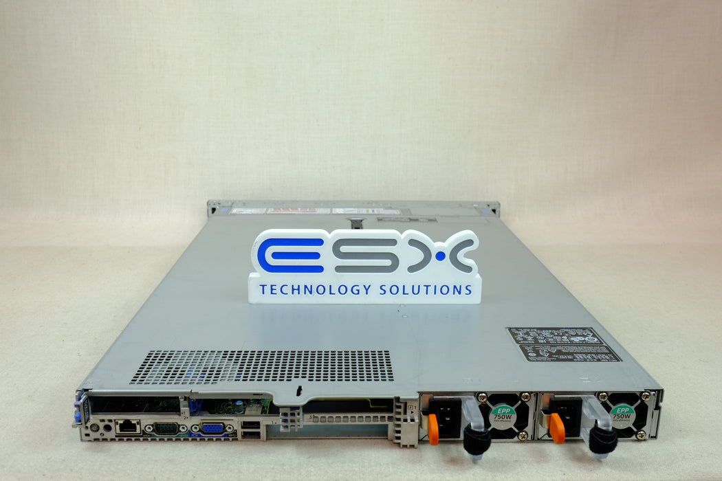 Dell PowerEdge R640 1U Diskless CTO Server – 2x Heatsink, 2x PSU, iDRAC Ent