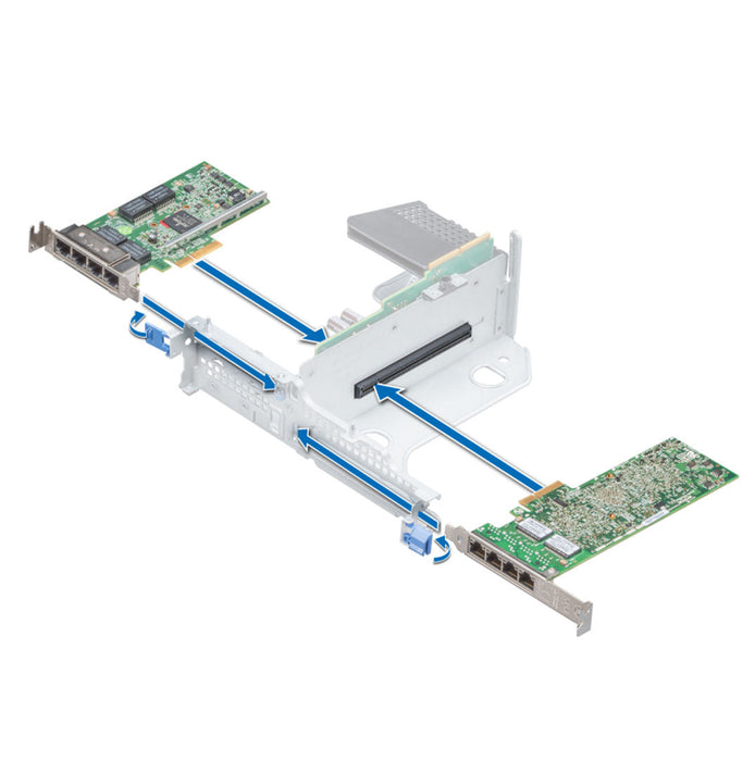 8XK04 - Dell R540 Butterfly Riser Assembly