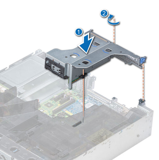 8XK04 - Dell R540 Butterfly Riser Assembly