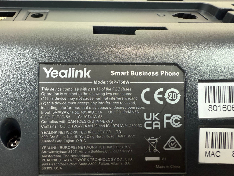 Yealink T58W Pro Smart Business VoIP w/ Wireless Handset & CAM50