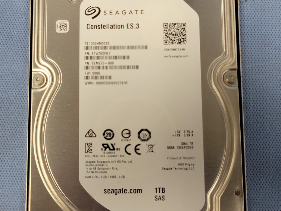 HPE Nimble 1TB 7.2K 6Gb/s 3.5" SAS HDD ES2 Series Caddy | Q8D73A | SP2-HDD-1TB