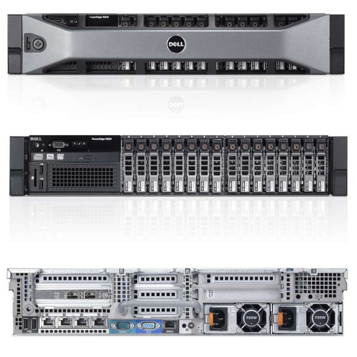 8x 2.5" + 8x 2.5" Rack Chassis | Dell PowerEdge R820