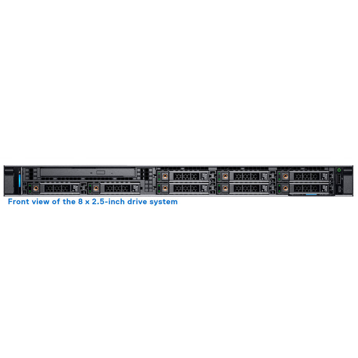 8x 2.5" SAS/SATA Rack Chassis | Refurbished Dell PowerEdge R340