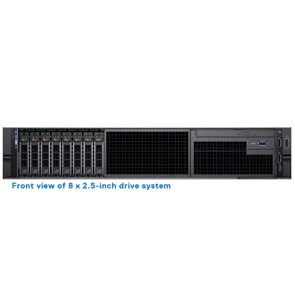 8x 2.5" SAS/SATA Rack Chassis | Refurbished Dell PowerEdge R740