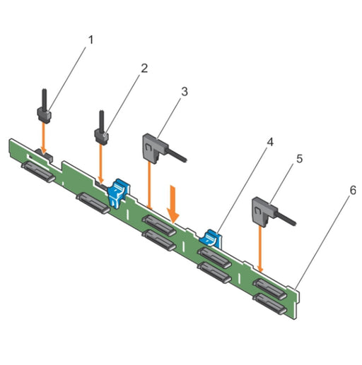 8x2.5" Backplane Kit w/ Cables | Dell PowerEdge R630