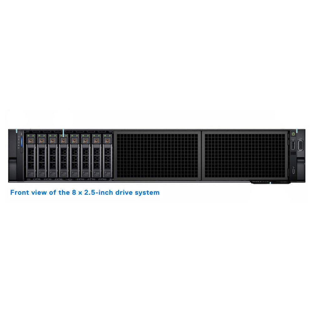 8x2.5" (NVMe) Rack Chassis | Refurbished Dell PowerEdge R750