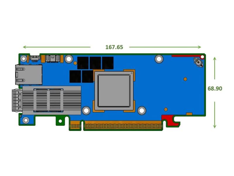 NVIDIA 900-9D3D4-00NN-HA0 BlueField-3 E B3140H 400Gigabit Ethernet Card