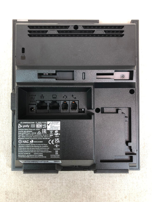 Polycom CCX 400 Business Media VOIP phone w/ 48V adapter