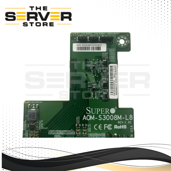 Supermicro LSI 3008 12Gb/s 8-Port SAS3 Mezzanine HBA Card AOM-S3008M-L8