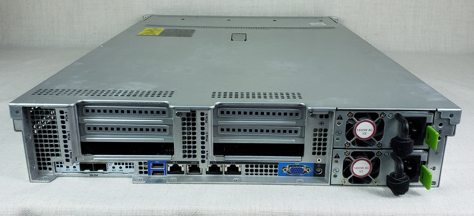 Cisco UCSC-C240-M4SX 2U 24 Bay Server 2x 8C E5-2620v4 2.1GHz 128GB RAM MRAID12G