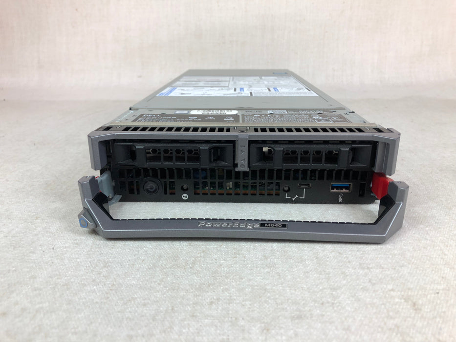 Dell PowerEdge M640 Blade Server - 2x 16C Gold 6130 2.1GHz, 256GB, 2x 480GB SSD