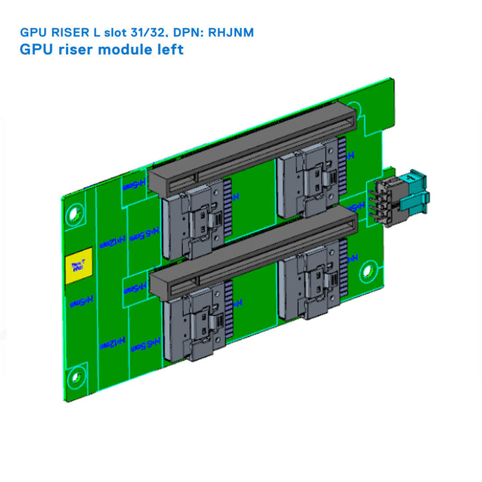 9TR6X — Left GPU Riser Left | Dell PowerEdge R750xa