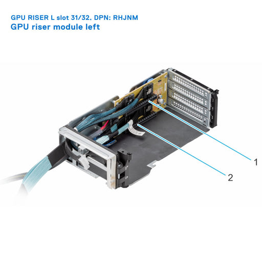 9TR6X — Left GPU Riser Left | Dell PowerEdge R750xa