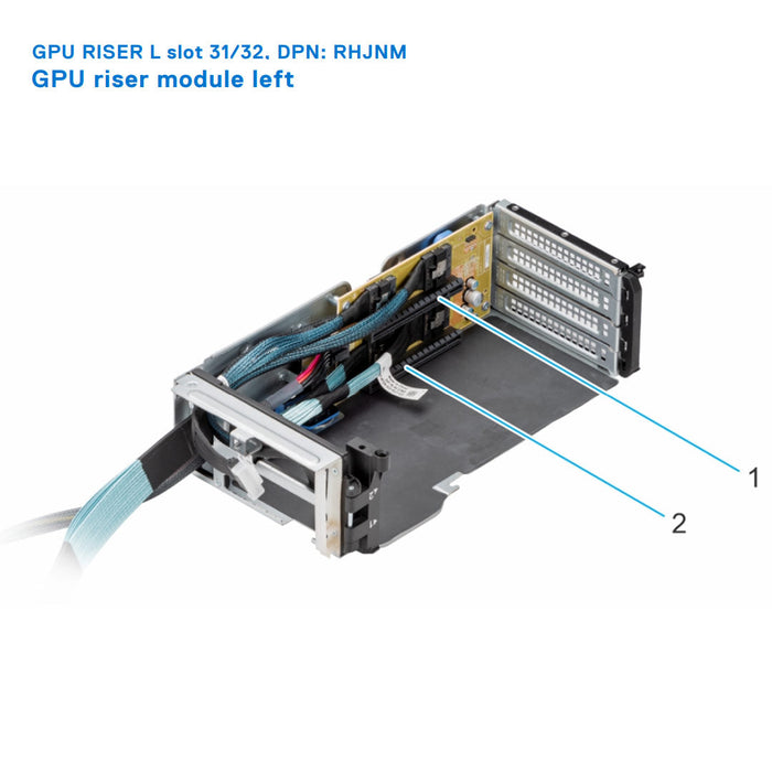 9TR6X — Left GPU Riser Left | Dell PowerEdge R750xa