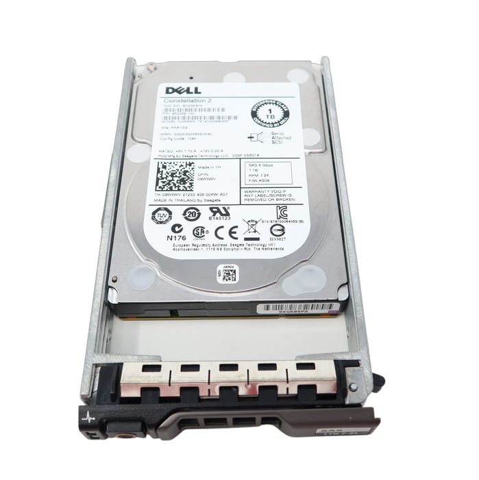 9W5WV Dell 1TB 7.2K 6Gb/s 64MB 2.5 SAS Hard Drive ST91000640SS