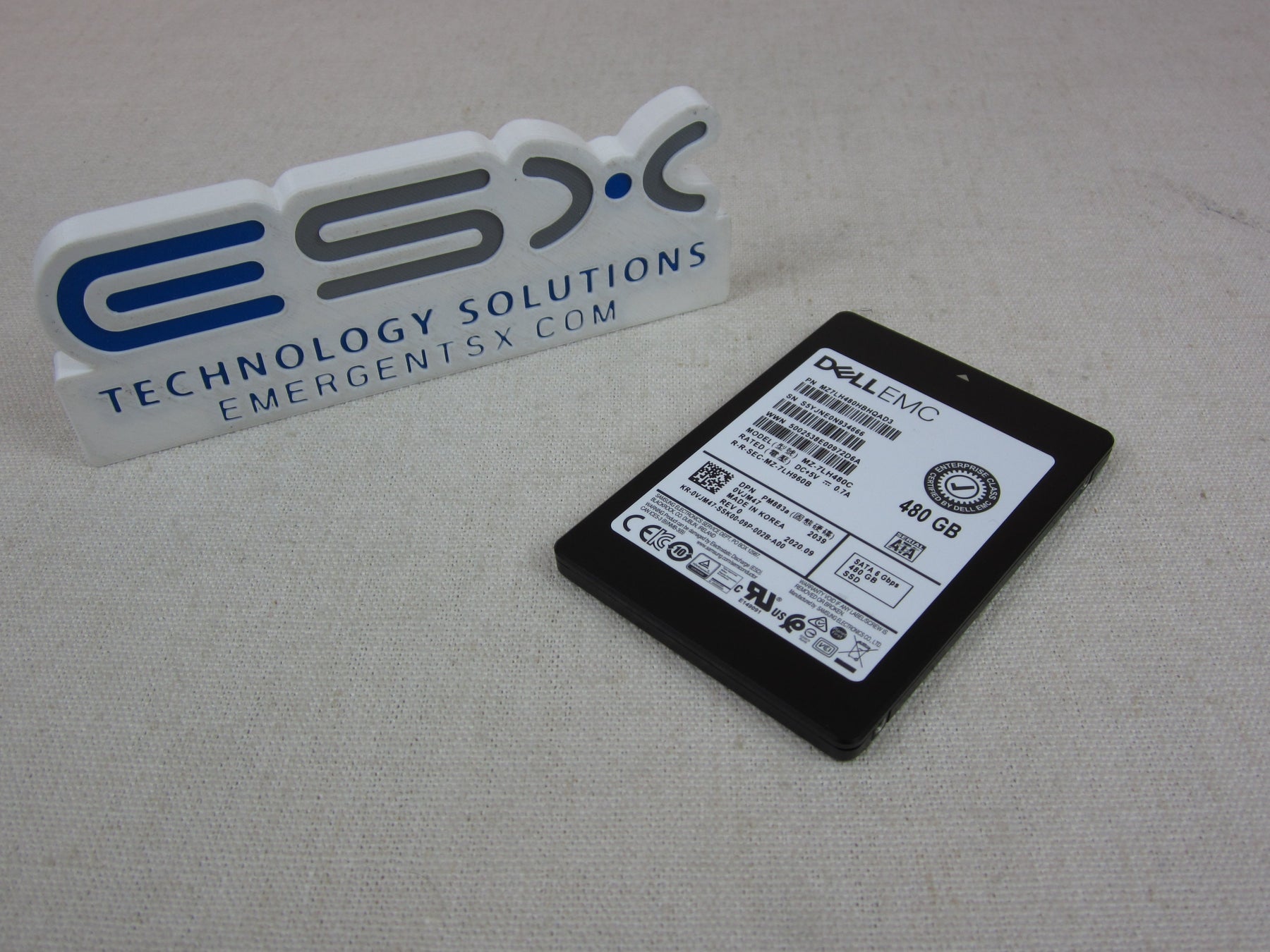 Dell VJM47 480GB 6Gb/s 2.5" SATA RI TLC SSD Samsung PM883a MZ-7LH480C