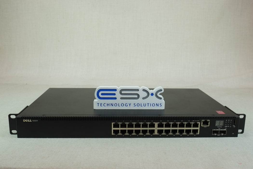 Dell Networking N2024 24 Port 1GbE 2x 10G SFP+ Ethernet Network Switch