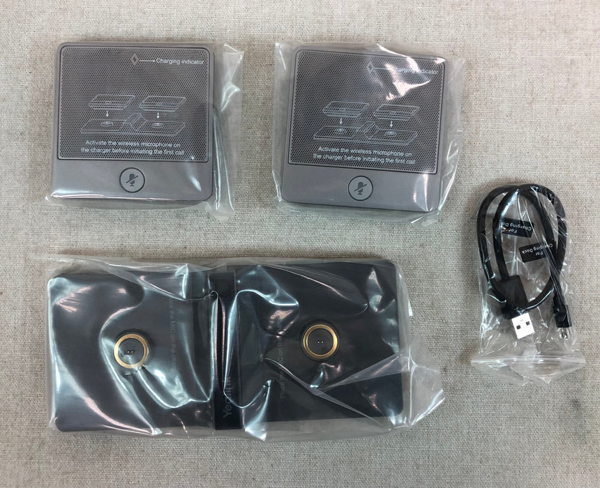 Pair of 2 Yealink CPW90 Wireless Expansion Full duplex Microphones HD voice
