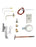 A-306 | Outdoor static pressure sensor | includes 50' vinyl tubing | mounting bracket and hardware. Red sensor. | Dwyer