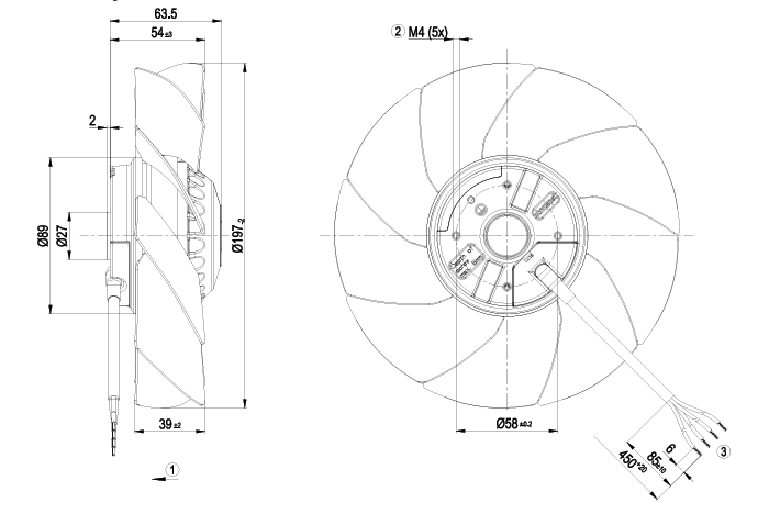 A2E200-AH38-01 S2E200-AH38-01 ebm-papst  AC AXIAL FAN
